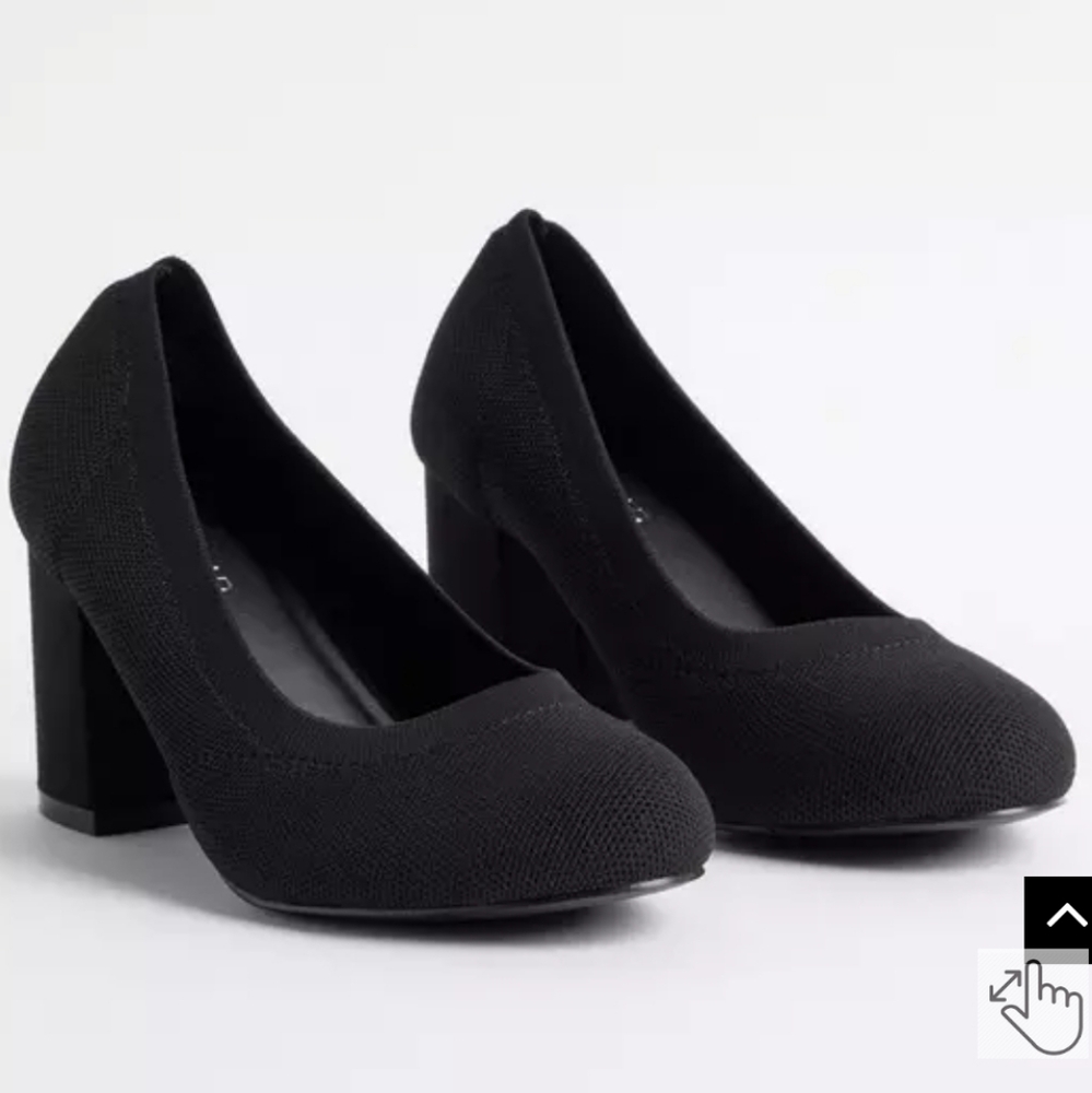 Torrid Stretch Knit Black Heels